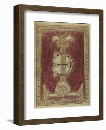 Missale Romanum. Illuminated Initial Letters T and E with a Geometric Interlace-null-Framed Art Print