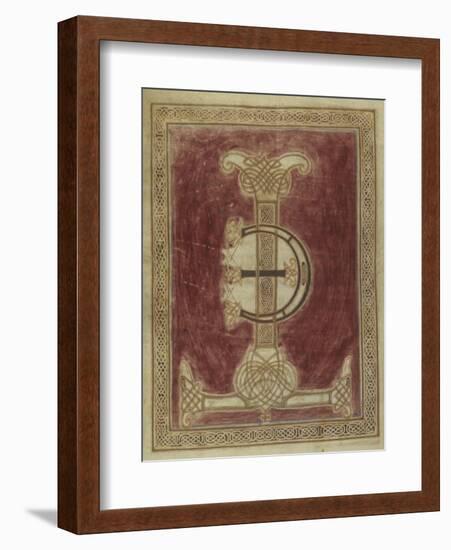 Missale Romanum. Illuminated Initial Letters T and E with a Geometric Interlace-null-Framed Art Print