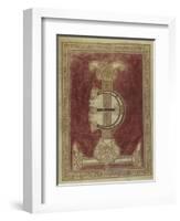 Missale Romanum. Illuminated Initial Letters T and E with a Geometric Interlace-null-Framed Art Print