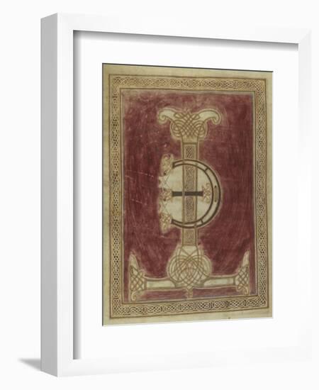 Missale Romanum. Illuminated Initial Letters T and E with a Geometric Interlace-null-Framed Art Print
