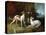 Misse and Turlu, Two Greyhounds of Louis XV-Jean-Baptiste Oudry-Stretched Canvas