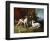 Misse and Turlu, Two Greyhounds of Louis XV-Jean-Baptiste Oudry-Framed Premium Giclee Print