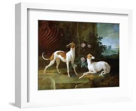 Misse and Turlu, Two Greyhounds of Louis XV-Jean-Baptiste Oudry-Framed Premium Giclee Print