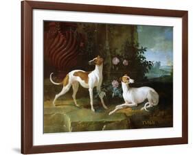 Misse and Turlu, Two Greyhounds of Louis XV-Jean-Baptiste Oudry-Framed Giclee Print