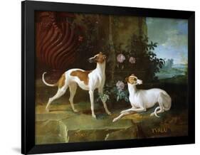 Misse and Turlu, Two Greyhounds of Louis XV-Jean-Baptiste Oudry-Framed Giclee Print