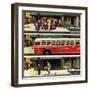 "Missed the Bus," September 10, 1949-Thornton Utz-Framed Giclee Print