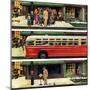 "Missed the Bus," September 10, 1949-Thornton Utz-Mounted Premium Giclee Print