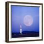 Missile and Moon at Huntsville Ala. - Dr. Von Braun's Team-Andreas Feininger-Framed Photographic Print