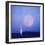 Missile and Moon at Huntsville Ala. - Dr. Von Braun's Team-Andreas Feininger-Framed Photographic Print