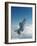 Missile-Armed Us F-16 Fighter Aircraft in Flight, Climbing Above Clouds-null-Framed Photographic Print