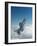 Missile-Armed Us F-16 Fighter Aircraft in Flight, Climbing Above Clouds-null-Framed Photographic Print