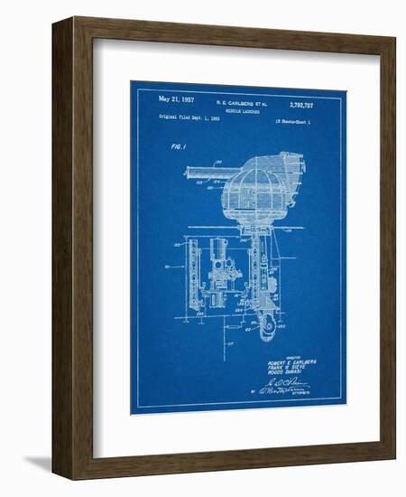 Missile Launcher Patent-null-Framed Art Print