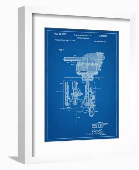 Missile Launcher Patent-null-Framed Art Print