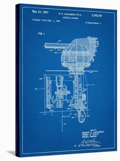 Missile Launcher Patent-null-Stretched Canvas