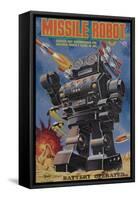 Missile Robot-null-Framed Stretched Canvas