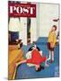 "Missing Shoe" Saturday Evening Post Cover, September 8, 1951-Jack Welch-Mounted Giclee Print