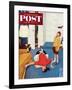 "Missing Shoe" Saturday Evening Post Cover, September 8, 1951-Jack Welch-Framed Giclee Print