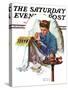 "Missing the Dance" Saturday Evening Post Cover, January 23,1937-Norman Rockwell-Stretched Canvas