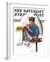 "Missing the Dance" Saturday Evening Post Cover, January 23,1937-Norman Rockwell-Framed Giclee Print