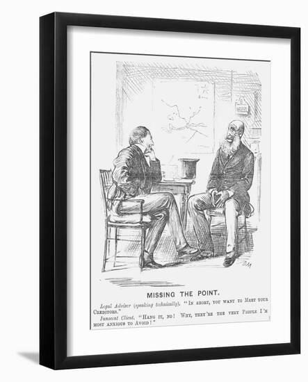 Missing the Point, 1872-George Du Maurier-Framed Giclee Print