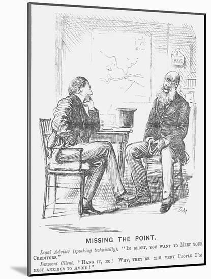 Missing the Point, 1872-George Du Maurier-Mounted Giclee Print