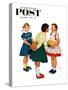 "Missing tooth" Saturday Evening Post Cover, September 7,1957-Norman Rockwell-Stretched Canvas