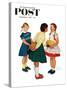 "Missing tooth" Saturday Evening Post Cover, September 7,1957-Norman Rockwell-Stretched Canvas