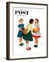 "Missing tooth" Saturday Evening Post Cover, September 7,1957-Norman Rockwell-Framed Giclee Print