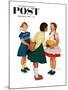 "Missing tooth" Saturday Evening Post Cover, September 7,1957-Norman Rockwell-Mounted Giclee Print