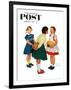 "Missing tooth" Saturday Evening Post Cover, September 7,1957-Norman Rockwell-Framed Giclee Print