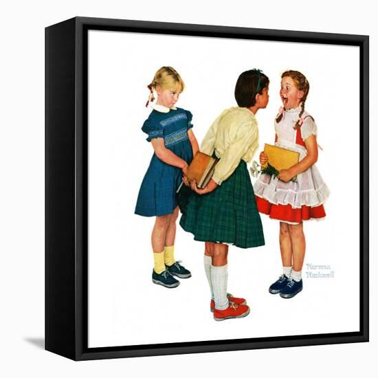 "Missing tooth", September 7,1957-Norman Rockwell-Framed Stretched Canvas