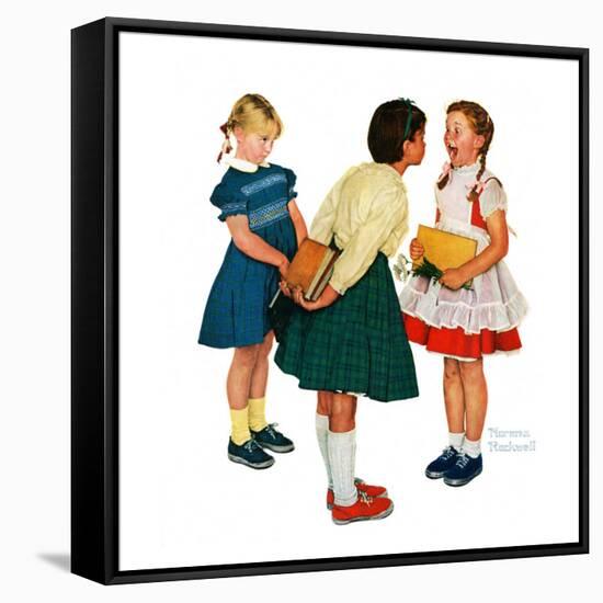 "Missing tooth", September 7,1957-Norman Rockwell-Framed Stretched Canvas