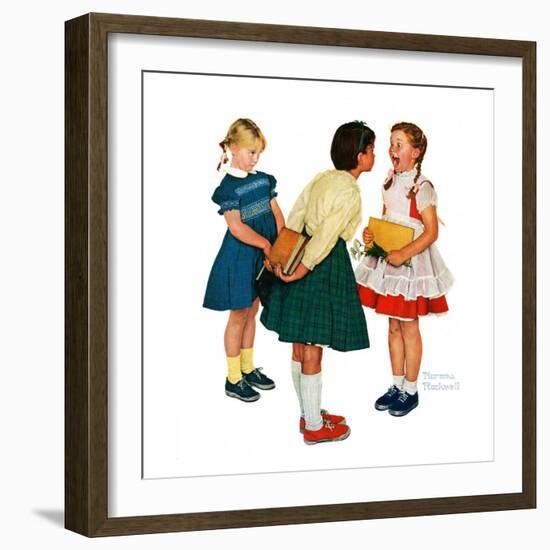 "Missing tooth", September 7,1957-Norman Rockwell-Framed Premium Giclee Print