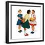 "Missing tooth", September 7,1957-Norman Rockwell-Framed Premium Giclee Print