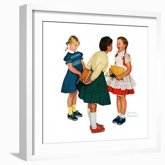 "Missing tooth", September 7,1957-Norman Rockwell-Framed Premium Giclee Print