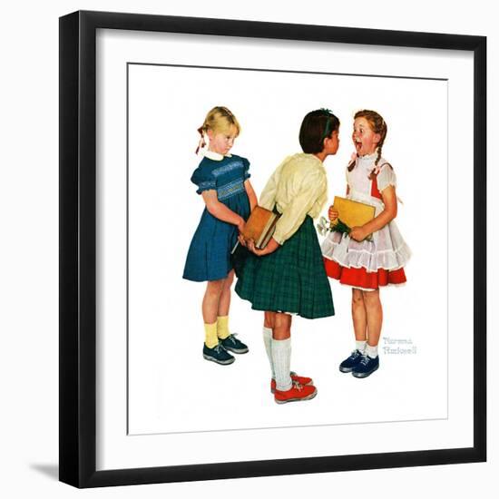 "Missing tooth", September 7,1957-Norman Rockwell-Framed Giclee Print