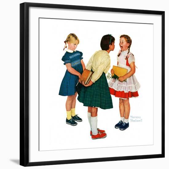 "Missing tooth", September 7,1957-Norman Rockwell-Framed Giclee Print