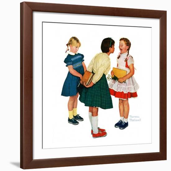 "Missing tooth", September 7,1957-Norman Rockwell-Framed Giclee Print