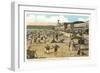 Mission Beach and Boardwalk, San Diego, California-null-Framed Art Print