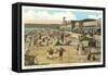 Mission Beach and Boardwalk, San Diego, California-null-Framed Stretched Canvas