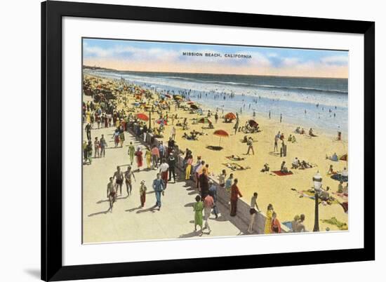 Mission Beach, San Diego, California-null-Framed Premium Giclee Print