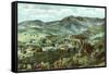 Mission Canyon, Santa Barbara, California-null-Framed Stretched Canvas