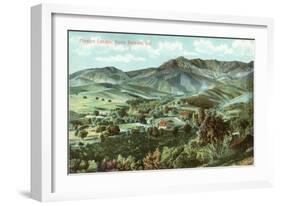 Mission Canyon, Santa Barbara, California-null-Framed Art Print
