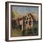 Mission Church Ruins - Citrus Crate Label-Lantern Press-Framed Art Print