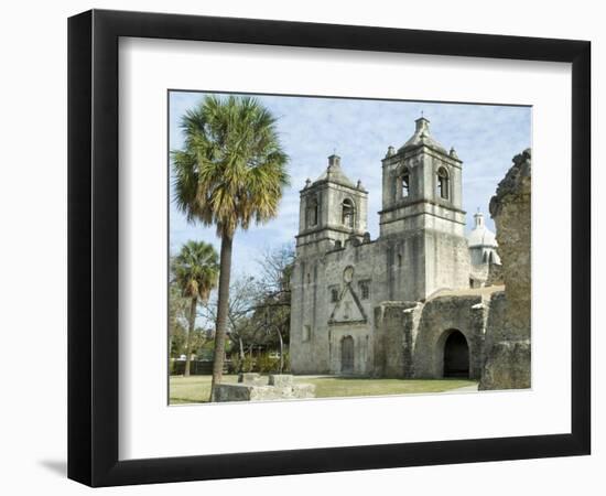 Mission Concepcion, San Antonio, Texas, USA-Ethel Davies-Framed Photographic Print