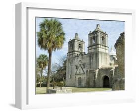 Mission Concepcion, San Antonio, Texas, USA-Ethel Davies-Framed Photographic Print