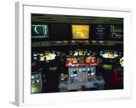 Mission Control At JPL, Pasadena, California-David Parker-Framed Photographic Print