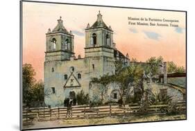 Mission de la Purisima Concepcion, San Antonio, Texas-null-Mounted Art Print