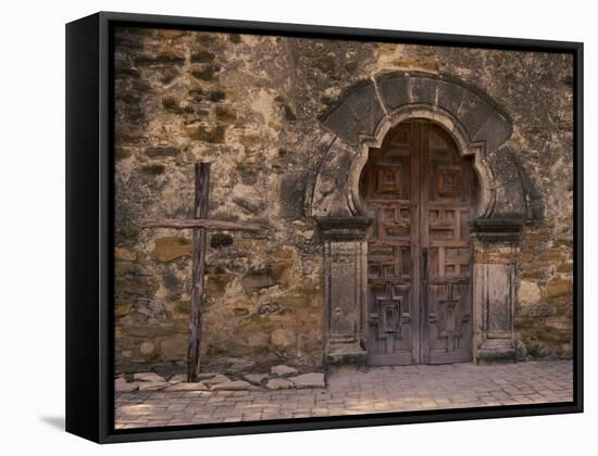 Mission Espada, San Antonio, Texas, USA-null-Framed Stretched Canvas