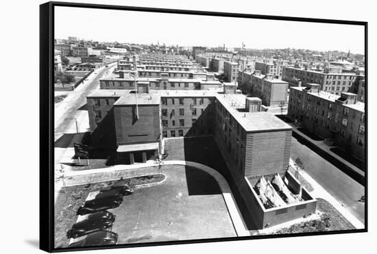 Mission Hill Housing Development-null-Framed Stretched Canvas